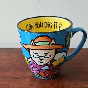 Vintage Y2K House Of Kats CAN YOU DIG IT? Mug 2000
